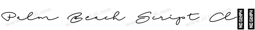 Palm Beach Script Cl字体转换